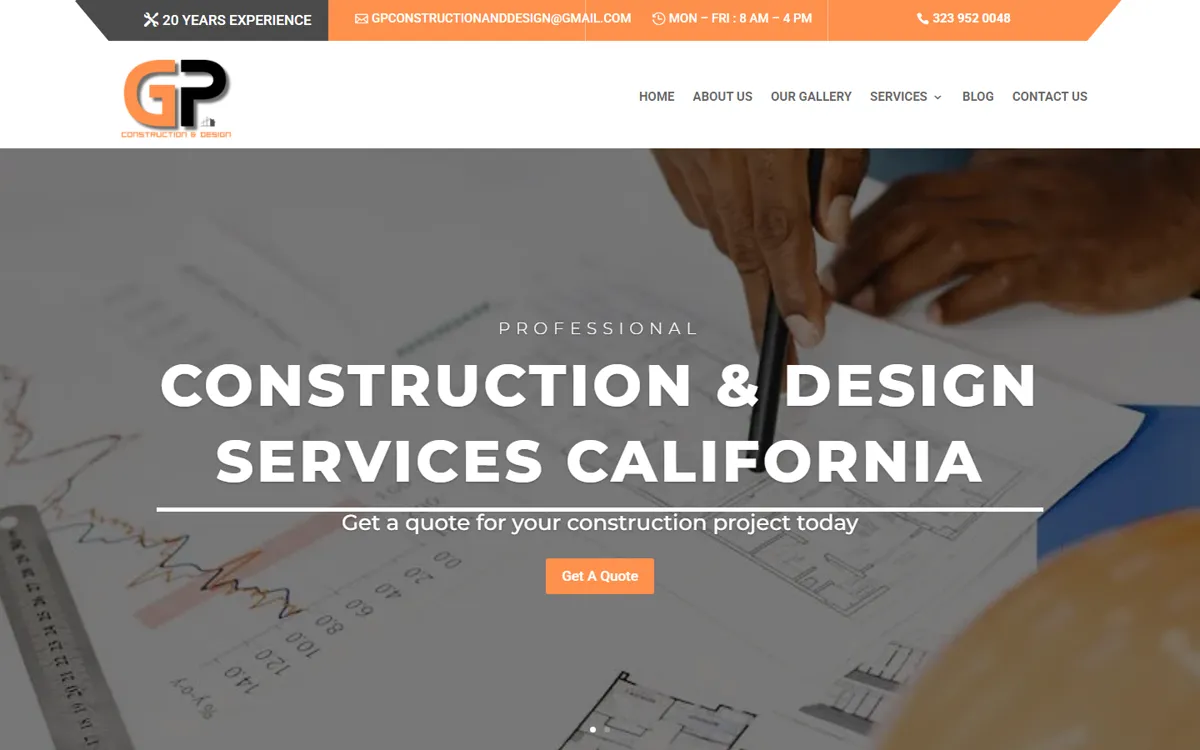 GP Construction & Design, proyecto de UltraSEO