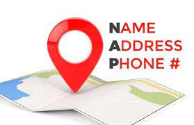 Nombre, dirección y número de teléfono (NAP)